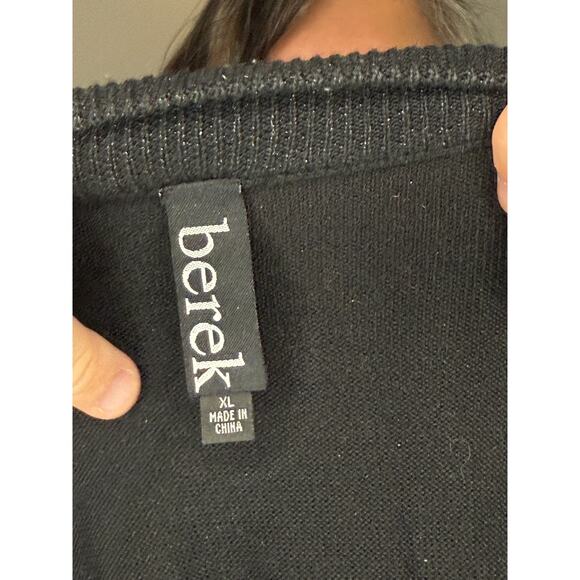 Vintage Berek Christmas Tree Zip-Up Cardigan Sweater Women's XL - Picture 2 of 3